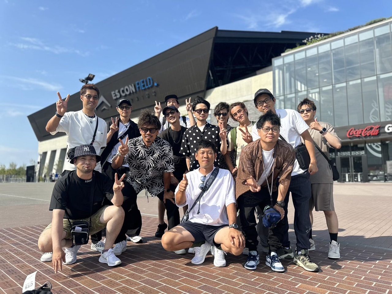 社員旅行での集合写真